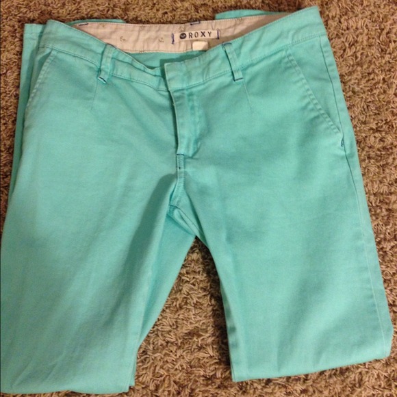 Roxy mint "chino" type pants - Picture 2 of 4