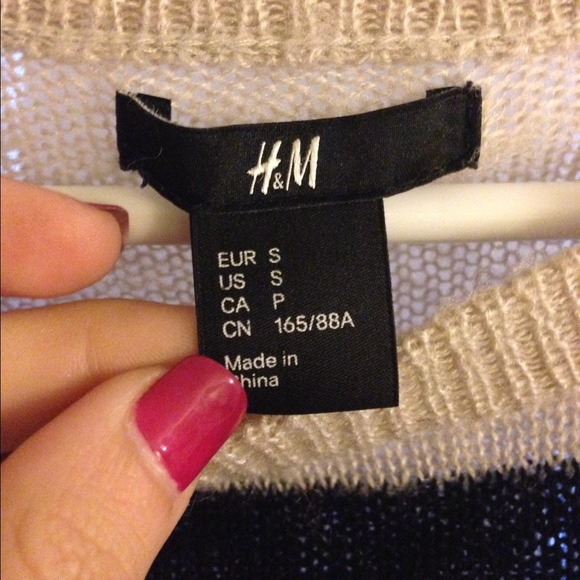 H&M sheer striped sweater - Picture 2 of 3