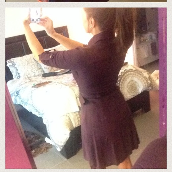 Dark plum dress