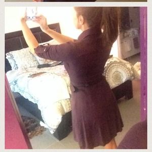 Dark plum dress