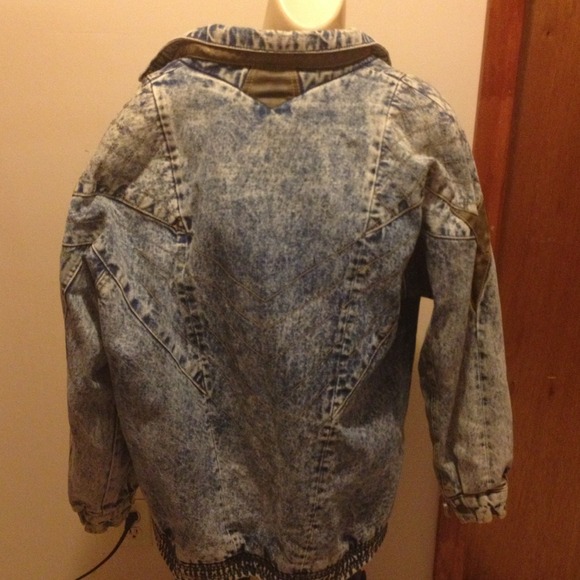 Vintage stonewashed 1980's warm jacket - Picture 4 of 4