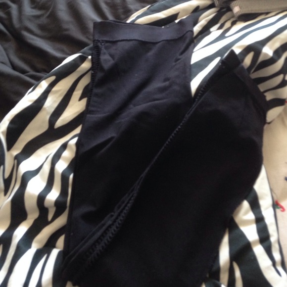 Black cut out leggings