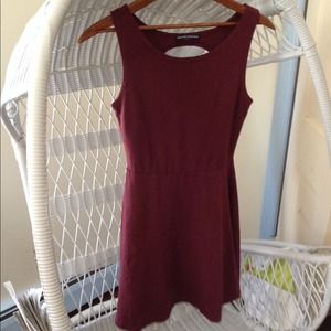 BRANDY MELVILLE YURIA DRESS in deep maroon