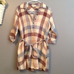 Flannel tunic