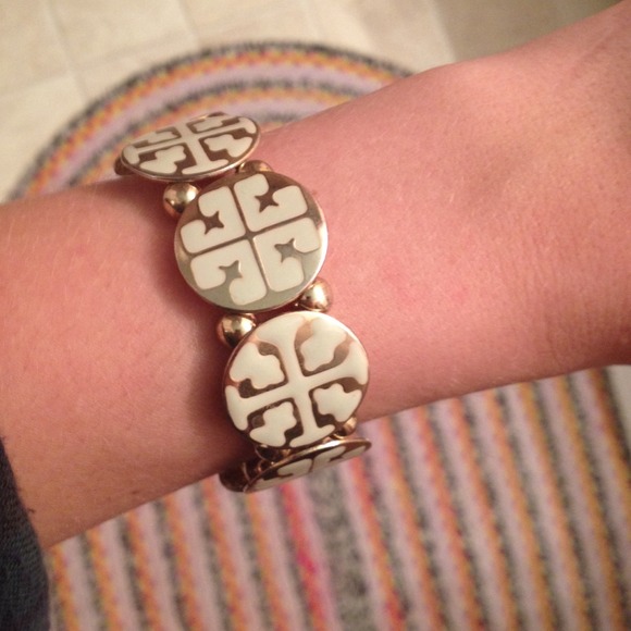 Gold + white stacking bracelet // SOLD - Picture 2 of 3