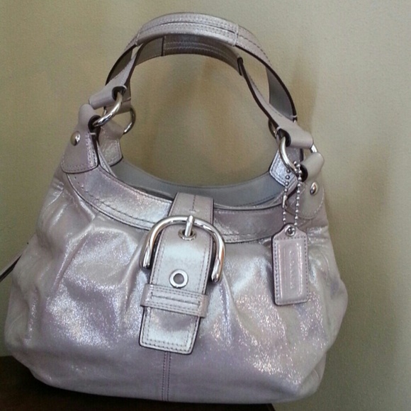Coach shoulder bag w matching wallet-leather-used