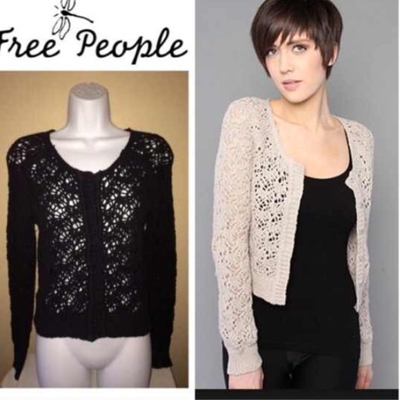 Free People Sweaters - 🌸HP🌸Free People Crocheted Sweater & top bundle