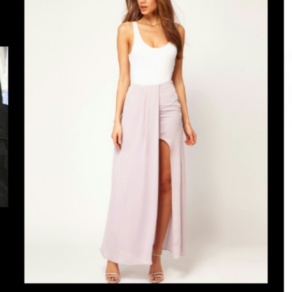 Asos maxi skirt with tight split