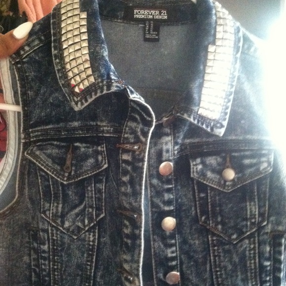 Denim jacket with sides - Picture 2 of 2