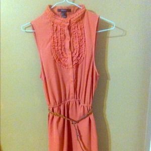 coral pink dress 😻💕