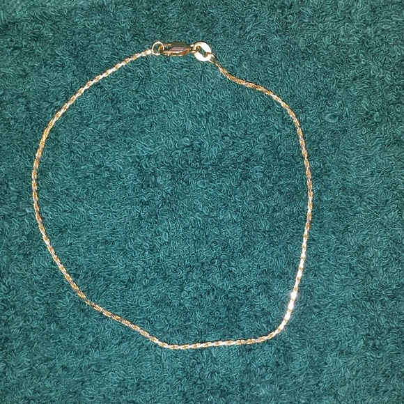 SOLD******14k gold ankle bracelet