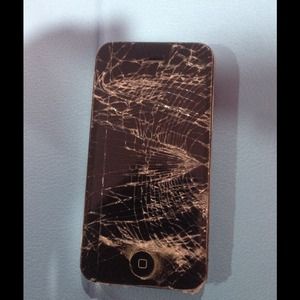 iPhone 4 at&t 16gb black bad LCD screen