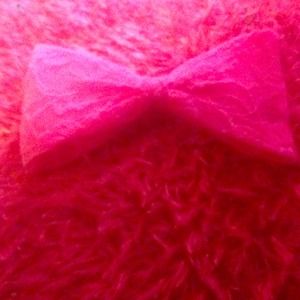 cute pink hair bow