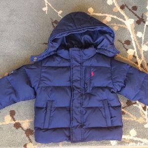 Polo puffy boys winter coat