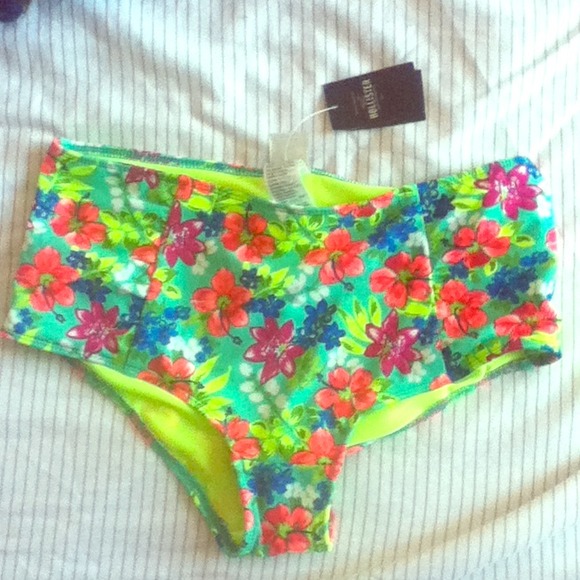 High waisted bikini bottoms