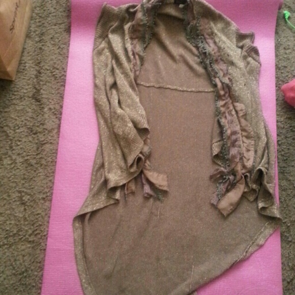 Brown glitter cardigan