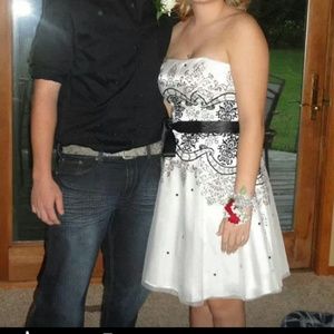 Cute little white and black dress