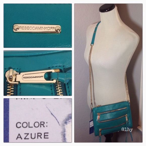❌SOLD❌Rebecca Minkoff 5-Zip Mini MAC - Azure - Picture 2 of 4