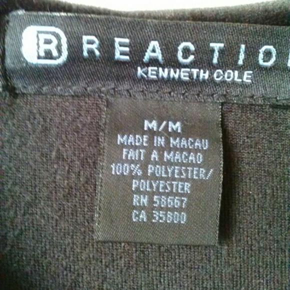 Mens Kenneth Cole Reaction velour polyester shirt - Picture 3 of 3