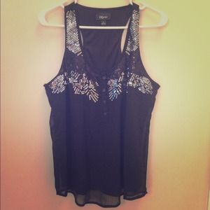 Reduced! Racerback Sequin Top