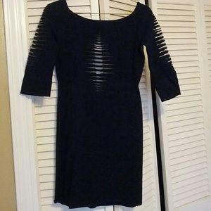 Dress with cutouts . fine mesh in the cutout .