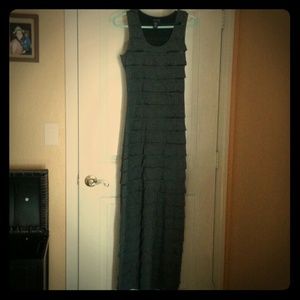 Gray maxi dress
