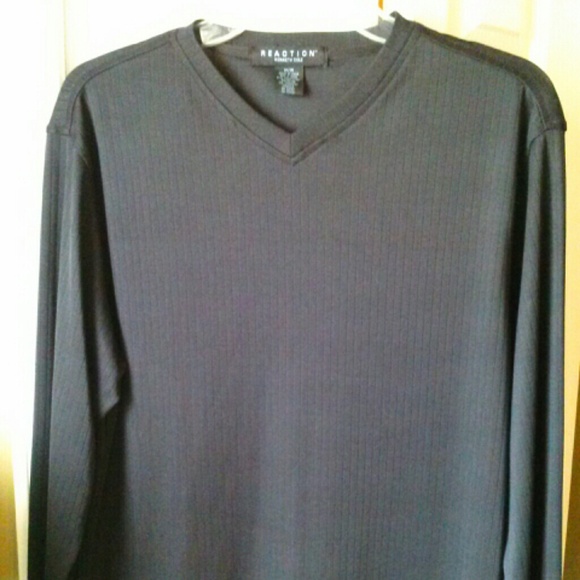 Mens Kenneth Cole Reaction black long sleeve shirt - Picture 1 of 4