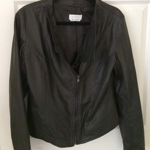 thin leather jacket