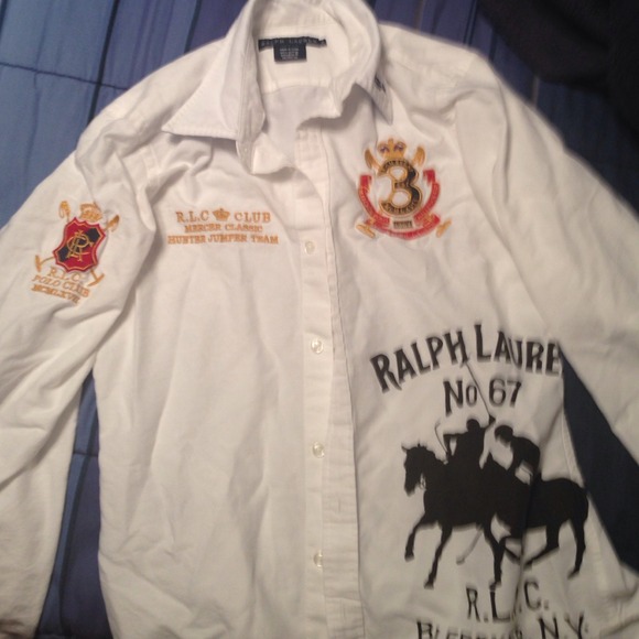 White polo button up