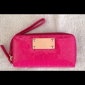 Kate spade jazzy wallet / wristlet pink
