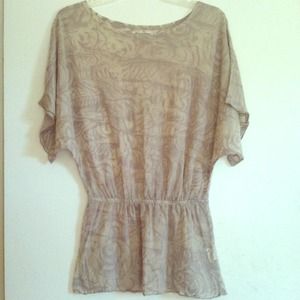 NWOT My Tribe cinched waist shirt