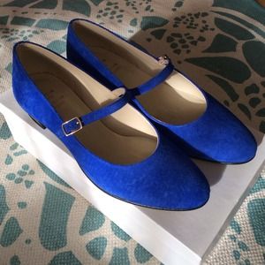 American Apparel Suede Mary Jane Pumps