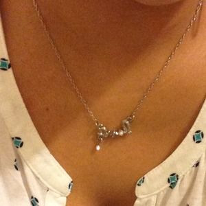 Love silver necklace