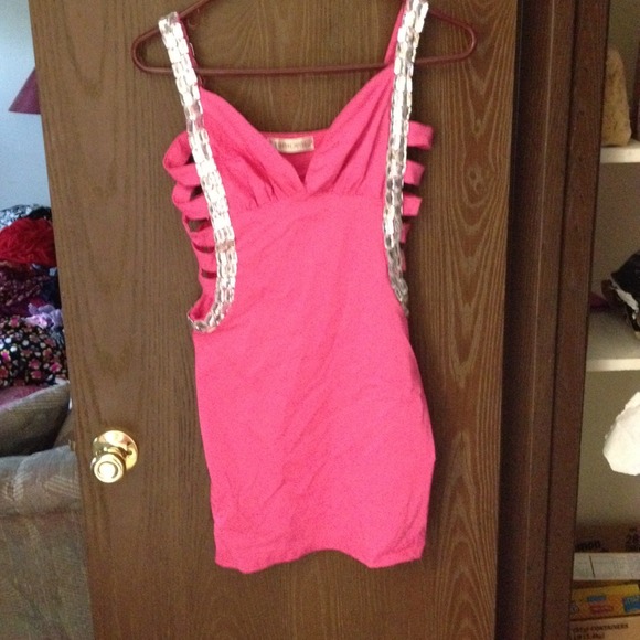 Sexy pink dress