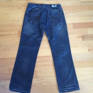 REDUCED::Men's Mek Black denim jeans size 34/34