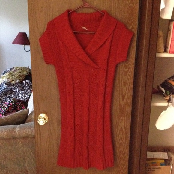 A beautiful red sweater/dress