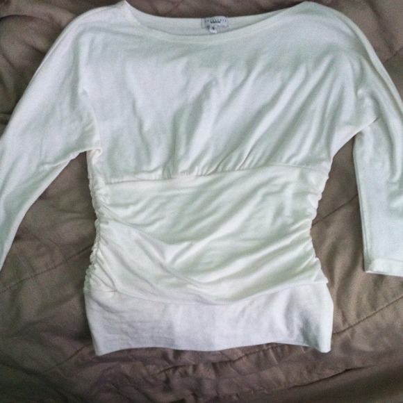 Sanctuary Ivory Cinched Top