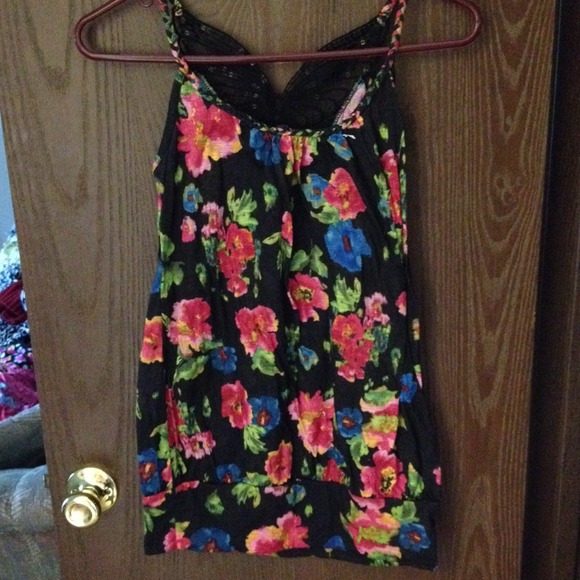 A beautiful multicolored flower top