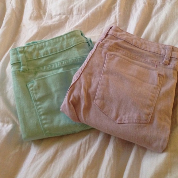 Mint or Lavender Skinny Jeans - size 2 - Picture 2 of 3