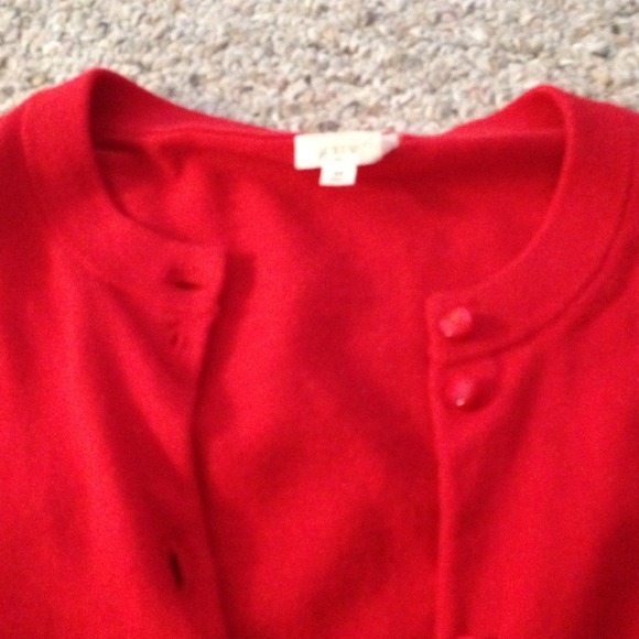 J. Crew Sweaters - J. Crew red sweater cardigan J. Crew Sweaters - J. Crew red sweater cardigan