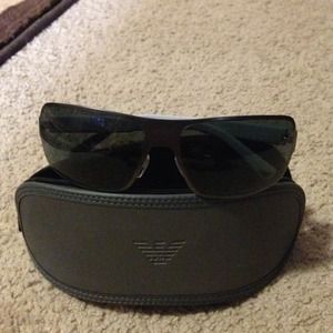 REDUCED Gray and White Armani sunglasses!