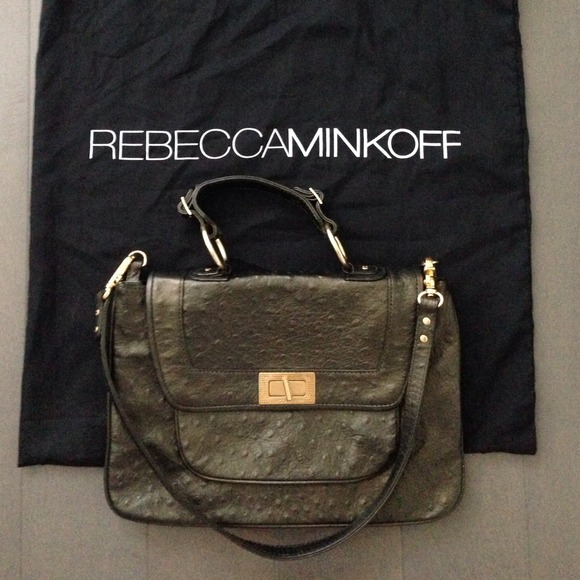 Rebecca Minkoff Handbags - Rebecca Minkoff Ostrich Covet Handbag