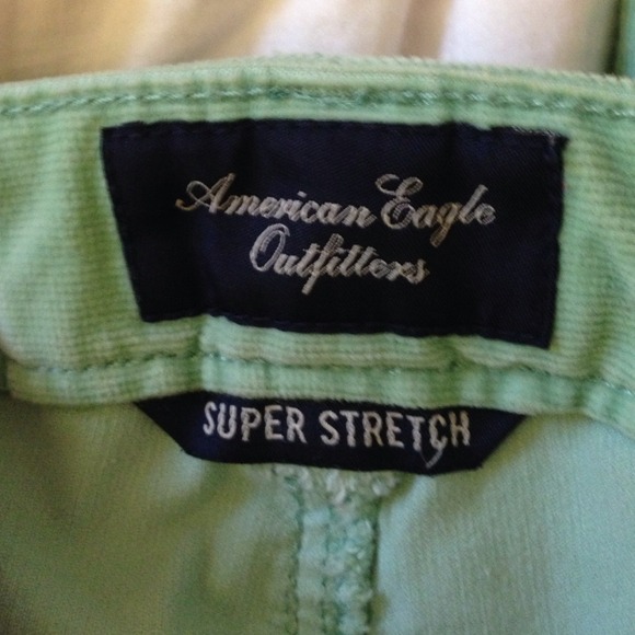 Seafoam Green Corduroy's - American Eagle - size 2 - Picture 2 of 4