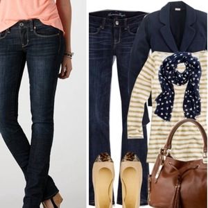 AE skinny kick jeans size 6L