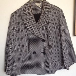 Black print Blazer and Pant set.