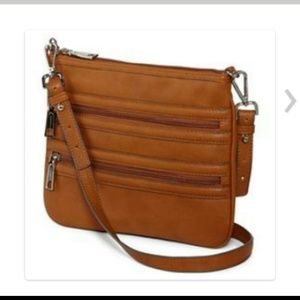 SOLD: Cognac Crossbody Purse