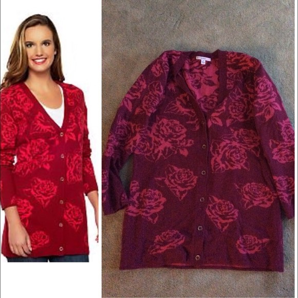 Issac Mizrahi boyfriend sweater Small