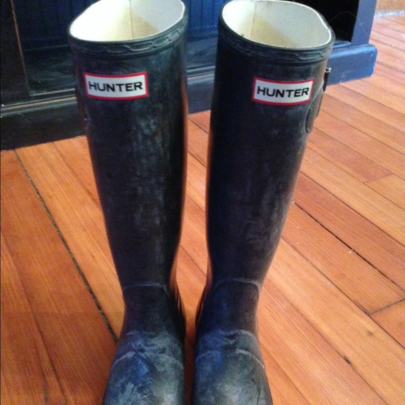 ✨✨✨✨SOLD✨✨✨✨✨Navy HUNTER boots