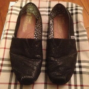 Black shiny Toms ⬇ Mark down⬇