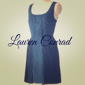 Lauren Conrad lightweight lined pleated dress.